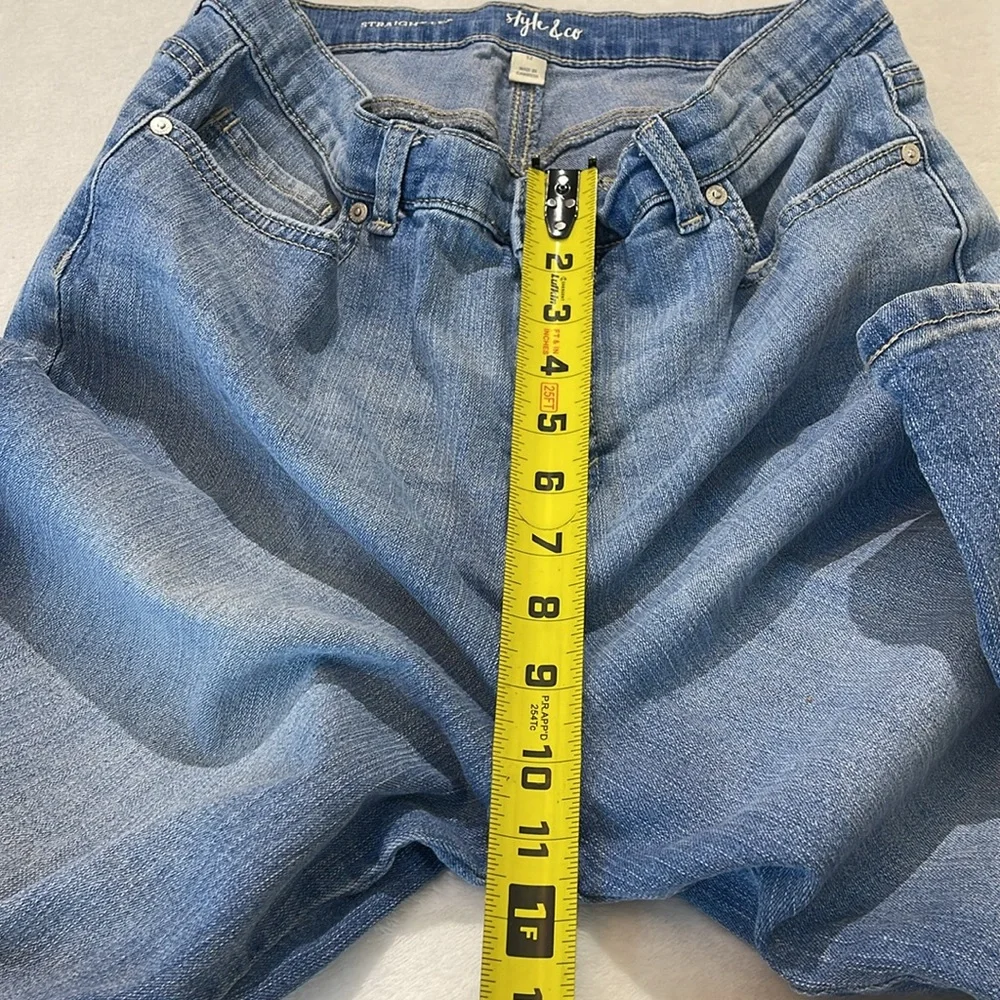STYLE & CO SIZE 12 STRAIGHT LEG Classic Blue Women's Jeans
